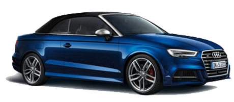 Audi S3 cabriolet bleu